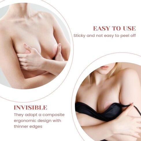 TOBEHIGHER Nipple Covers - 6 Pairs Nipple Covers Stickers Silicone Reusable Nipple Covers in Saudi Arabia