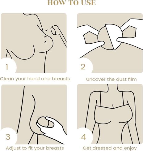 TOBEHIGHER Nipple Covers - 6 Pairs Nipple Covers Stickers Silicone Reusable Nipple Covers in Kuwait