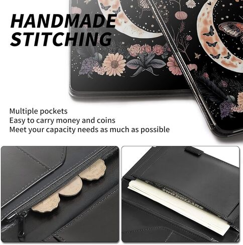 كتاب الخادم للنادلة، محفظة جلدية لخادم النادل مع جيب بسحاب، كتاب النادلة اللطيف ومنظم النادل مع جيب المال، مريلة الخادم، فطر تريبي in Kuwait