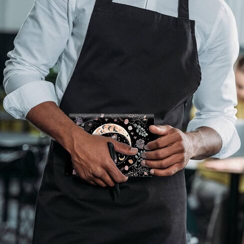 كتاب الخادم للنادلة، محفظة جلدية لخادم النادل مع جيب بسحاب، كتاب النادلة اللطيف ومنظم النادل مع جيب المال، مريلة الخادم، فطر تريبي in Kuwait