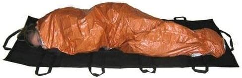 Rescue Essentials Hypothermia Wrap Blanket, Oversized 60" x 96", Mylar/Lightweight Polyethylene Fabric (Orange) in Saudi Arabia