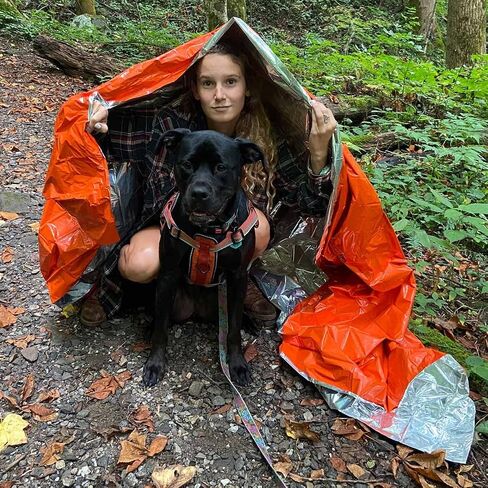 Rescue Essentials Hypothermia Wrap Blanket, Oversized 60" x 96", Mylar/Lightweight Polyethylene Fabric (Orange) in Saudi Arabia