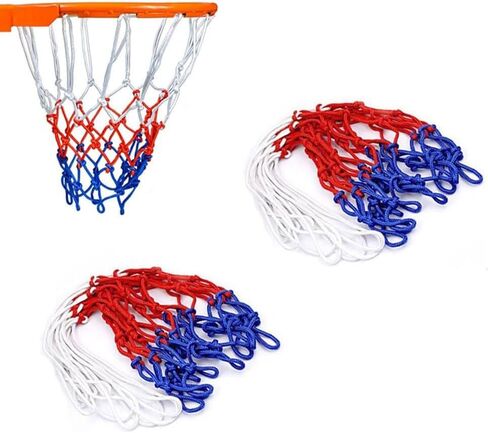 شبكة كرة سلة أنجير قطعتان/حزمة، شبكة كرة سلة من النايلون 12 حلقة، شبكة إطار كرة السلة، شبكة من النايلون الأحمر والأبيض والأزرق، شبكة إطار كرة السلة in Kuwait