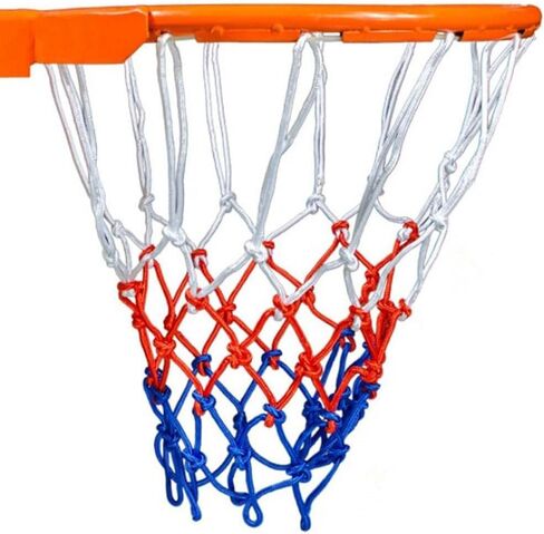شبكة كرة سلة أنجير قطعتان/حزمة، شبكة كرة سلة من النايلون 12 حلقة، شبكة إطار كرة السلة، شبكة من النايلون الأحمر والأبيض والأزرق، شبكة إطار كرة السلة in Kuwait