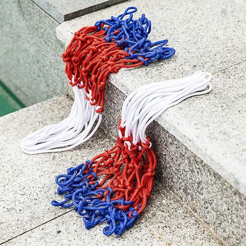 شبكة كرة سلة أنجير قطعتان/حزمة، شبكة كرة سلة من النايلون 12 حلقة، شبكة إطار كرة السلة، شبكة من النايلون الأحمر والأبيض والأزرق، شبكة إطار كرة السلة in Kuwait