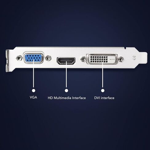 بطاقة رسومات Estink GT210 1G DDR3، بطاقة رسومات PCI Express 2.0 x 16 Bus Interface Game مع مروحة تبريد 64 بت تدعم VGA DVI HD واجهة الوسائط المتعددة DirectX10.1 PC بطاقة رسومات in Saudi Arabia