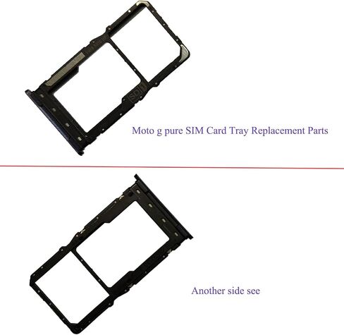 Moto G Pure Replacement SIM Card Tray Holder Parts for Moto-rola Moto G Pure XT2163 XT2163DL XT2163-4 6.5 Inches-Blue Color in Saudi Arabia