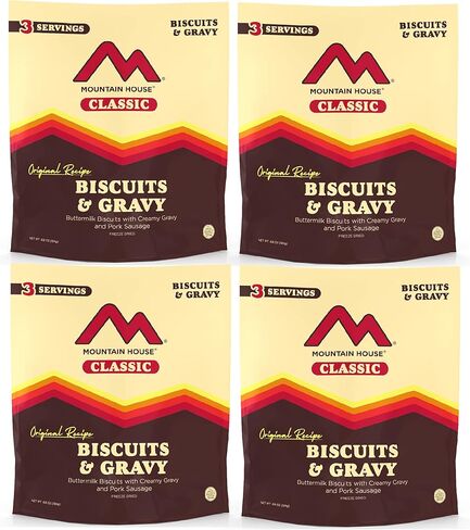 ماونتن هاوس كلاسيك بسكويت ومرق | تجميد الغذاء المجفف على الظهر والتخييم | 3 حصص in Kuwait