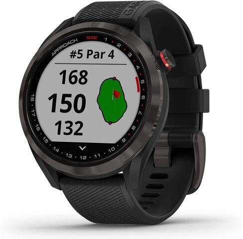 Garmin Approach S42 (Rose Gold/Light Sand) Womens Golf GPS Watch - Gift Box Bundle with PlayBetter Wall Adapter, HD Tempered Glass, & Hard Case - 42,000+ Courses, Green View True Shape & F/M/B Yardage in Saudi Arabia