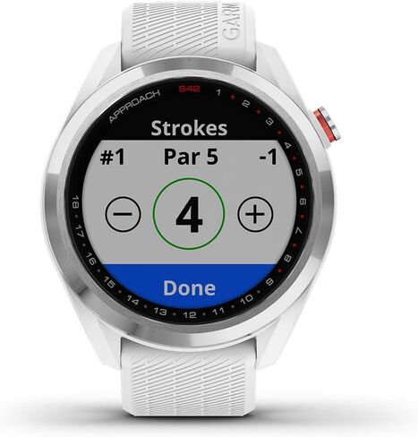 Garmin Approach S42 (Rose Gold/Light Sand) Womens Golf GPS Watch - Gift Box Bundle with PlayBetter Wall Adapter, HD Tempered Glass, & Hard Case - 42,000+ Courses, Green View True Shape & F/M/B Yardage in Saudi Arabia