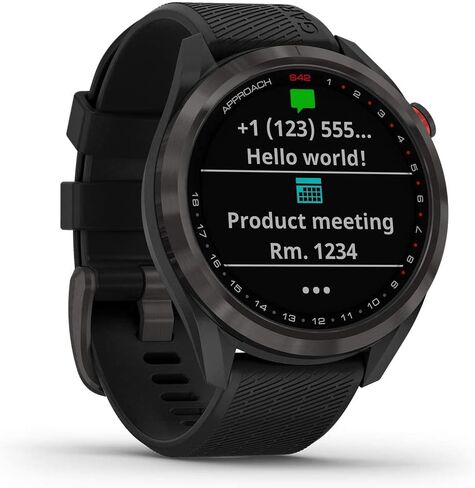 Garmin Approach S42 (Rose Gold/Light Sand) Womens Golf GPS Watch - Gift Box Bundle with PlayBetter Wall Adapter, HD Tempered Glass, & Hard Case - 42,000+ Courses, Green View True Shape & F/M/B Yardage in Saudi Arabia