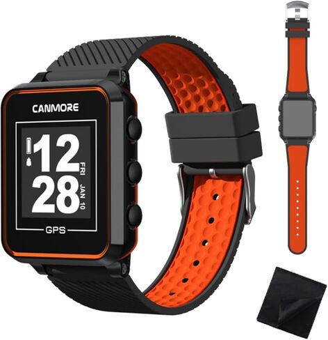 ساعة جولف كانمور TW353 مع قماش عدسة، أكثر من 41,000 ملعب تم تحميله مسبقًا في جميع أنحاء العالم، شاشة LCD عالية، تركواز in Kuwait