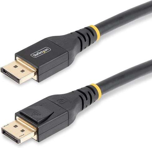 StarTech.com 50 قدمًا (15 مترًا) كابل DisplayPort 1.4 نشط معتمد من VESA، كابل DisplayPort DP8K مع HBR3، HDR10، MST، DSC 1.2، HDCP 2.2، 8K 60 هرتز، 4K 120 هرتز - DP 1.4 كابل M/M (DP14A-15M-DP) -كابل) in Kuwait
