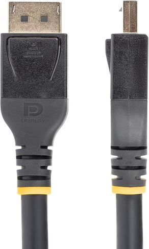 StarTech.com 50 قدمًا (15 مترًا) كابل DisplayPort 1.4 نشط معتمد من VESA، كابل DisplayPort DP8K مع HBR3، HDR10، MST، DSC 1.2، HDCP 2.2، 8K 60 هرتز، 4K 120 هرتز - DP 1.4 كابل M/M (DP14A-15M-DP) -كابل) in Kuwait