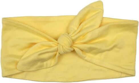 Wide Tie Handmade Headband - Comfortable, Light, Soft, and Stretchy | Washable + Headache Free Design | Crafted in small batches from New York | Bizzy B Crafts (Daffodil Yellow) in Saudi Arabia