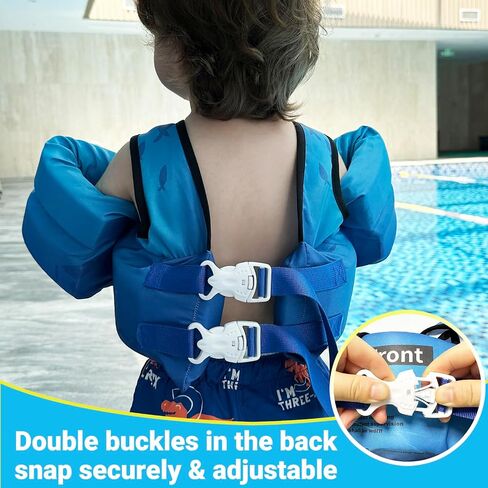 Toddler Swim Vest, GOSEN Kids Swim Vest for 22-66 Pounds Boys & Girls Shoulder Harness Arm Wings, Toddler Floaties for Kids 2 3 4 5 6 7 Years Old Baby in Saudi Arabia