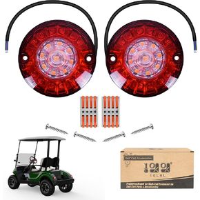 10L0L Golf Cart Light Deluxe Headlight Tail Light Universal for Yamaha, Club Car, EZGO, Super Bright Golf Cart Lights Kit Adjustable Head Lighting in Kuwait