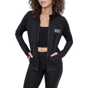 DKNY womens Mock Neck Front Zip Compression Jacket in Kuwait