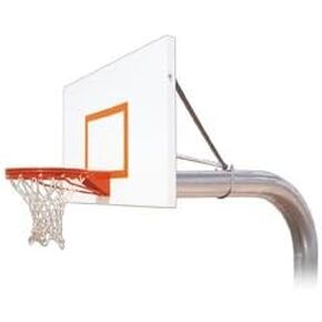 First Team Tyrant Endura Steel-Aluminum In Ground Fixed Height Basketball System44; Orange in Saudi Arabia
