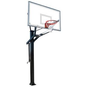 First Team PowerHouse 672 Steel-Glass In Ground Adjustable Basketball System44; Orange in Saudi Arabia