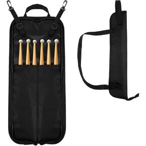 Drum Stick Bag Holder Hanging Drumstick Bag With Crossbody Shoulder Strap Drum Sticks Bags Container Up To 4 Pairs Drumstick Storage for Percussion Rock Band Jazz Acoustic Drummer Practice Students in Kuwait