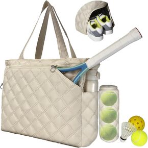 Tennis Tote Bags for women(Extra-Large) Pickleball Bags for Women with Independent Shoe Compartment & Base Feet, and Racket StorageBall/Makeup Bag,Gift for Women Outdoor Sports in Saudi Arabia