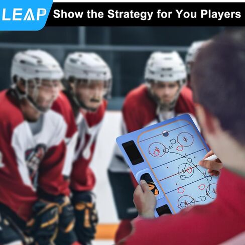 LEAP Coach Board for Soccer Premium Coaches Clipboard | Double-Sided Dry Erase Marker Board for Basketball Icehockey Soccer Baseball Football, (Marker Included) in Saudi Arabia