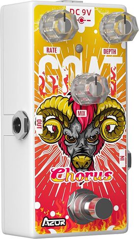 AZOR Mini Chorus Guitar Pedal for Pedal Boards, Classic Goat Digital Chorus Effects Pedal for Electric Guitar AP511 in Saudi Arabia