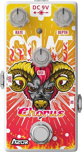 AZOR Mini Chorus Guitar Pedal for Pedal Boards, Classic Goat Digital Chorus Effects Pedal for Electric Guitar AP511 in Saudi Arabia