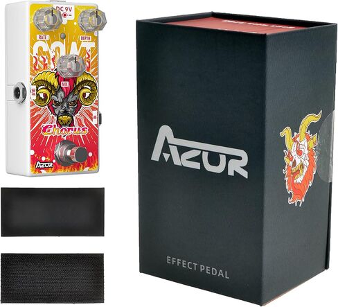 AZOR Mini Chorus Guitar Pedal for Pedal Boards, Classic Goat Digital Chorus Effects Pedal for Electric Guitar AP511 in Saudi Arabia