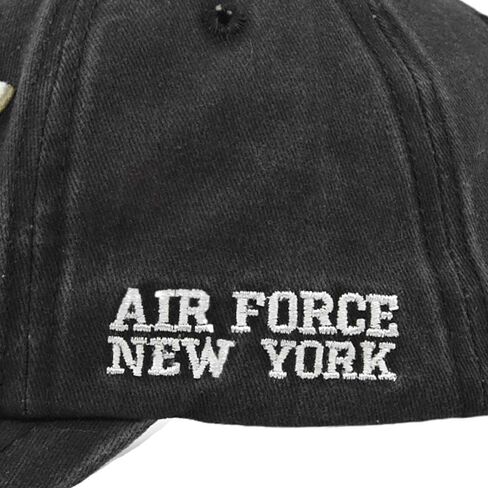 Distressed Denim Baseball Cap for Men and Women | Vintage Style | Adjustable Dad Hat | Light Grey NY in Saudi Arabia