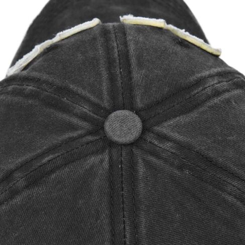 Distressed Denim Baseball Cap for Men and Women | Vintage Style | Adjustable Dad Hat | Light Grey NY in Saudi Arabia