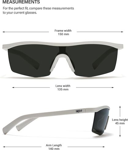 TIJN Anti-Slip Sports Sunglasses for Men Women, UV400 Running Baseball Cycling Driving Fishing Outdoor Glasses, Rail in Kuwait