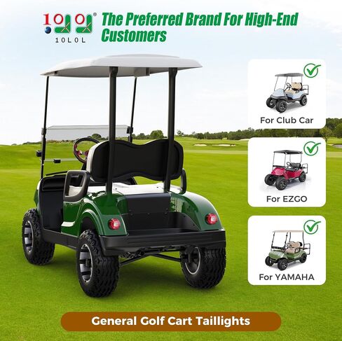 10L0L Golf Cart Light Deluxe Headlight Tail Light Universal for Yamaha, Club Car, EZGO, Super Bright Golf Cart Lights Kit Adjustable Head Lighting in Saudi Arabia