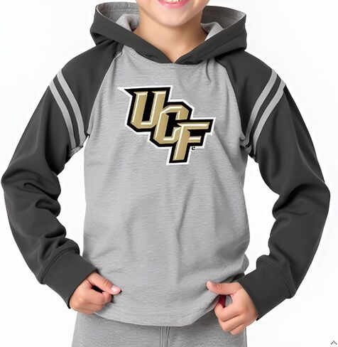 Wes and Willy Youth Boys College Long Sleeve Hooded T-Shirt Striped Jersey Hoodie in Saudi Arabia