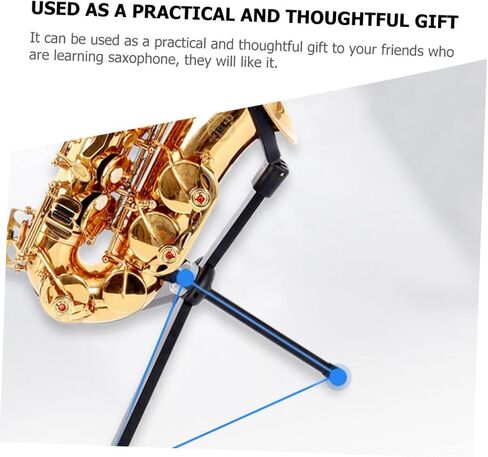UPKOCH Folding Portable Alto Saxophone Rack Black Saxophone Tripod Stand Adjustable Holder for Instrument Display in Saudi Arabia