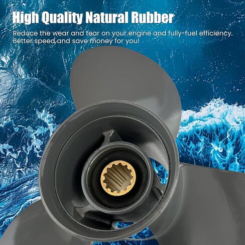 OEM ترقية الألومنيوم قارب خارجي المروحة لهوندا محركات 35HP 40HP 45HP 50HP 60 HP، 11 3/4x10 11 3/8x12 11 1/8x13 11 1/8x14 11 1/2x14 11x15,13 Spline Tooth، RH in Kuwait