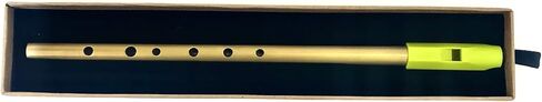 The Dannan Causeway Brass Tin Whistle in the Key of D - Lime Green Model in Saudi Arabia