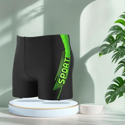 Compression Fit Men's Swim Trunks - Lightweight & Elastic for Beach Summer Swimwear in Saudi Arabia