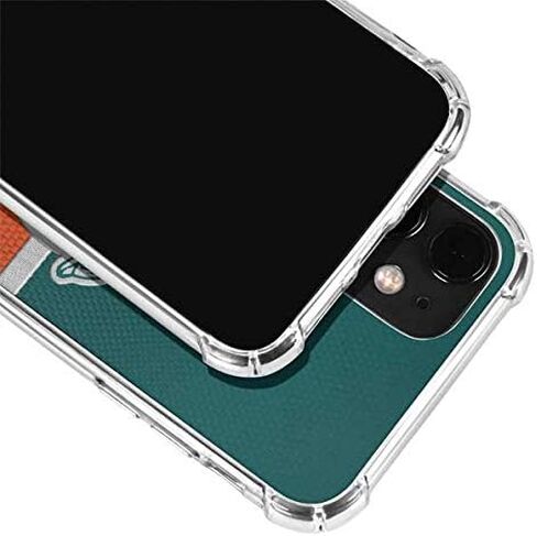 Skinit Clear Phone Case Compatible with iPhone 12 - Officially Licensed NFL Miami Dolphins Vintage Design in Saudi Arabia