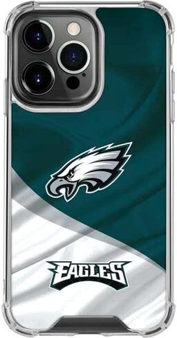 Skinit Clear Phone Case Compatible with iPhone 16 Pro - Officially Licensed NFL Philadelphia Eagles Retro Logo Design in Saudi Arabia