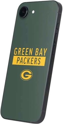 Skinit Decal Phone Skin Compatible with iPhone 16e - Officially Licensed NFL Green Bay Packers Design in Saudi Arabia