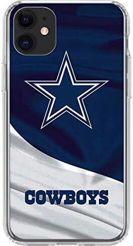Skinit Clear Phone Case Compatible with iPhone 11 - Officially Licensed NFL Dallas Cowboys Design in Saudi Arabia