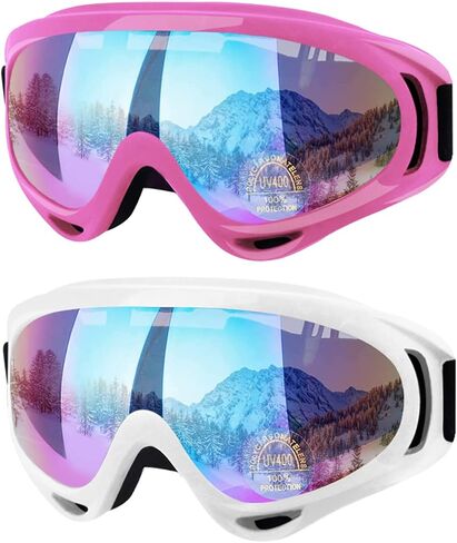 Ski Goggles Snow Snowboard Goggles for Adult Men Women Youth Teens Kids Boys & Girls Winter Snow Sports Goggles in Saudi Arabia