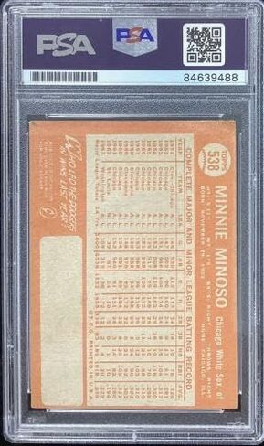 Minnie Minoso Signed 1964 Topps #538 Baseball Card Sox HOF Autograph PSA/DNA - Baseball Slabbed Autographed Cards in Saudi Arabia