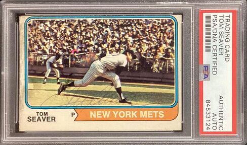 وقع توم سيفر على بطاقة البيسبول Topps رقم 80 لعام 1974، نيويورك ميتس أوتوغراف HOF PSA/DNA - بطاقات البيسبول الموقعة in Saudi Arabia