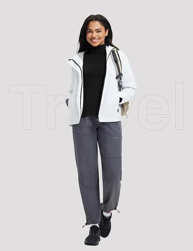 baleaf Women's Fleece Lined Quarter Button Thermal Pullovers Long Sleeve Workout Shirts with Pockets Yoga Travel Tops in Saudi Arabia