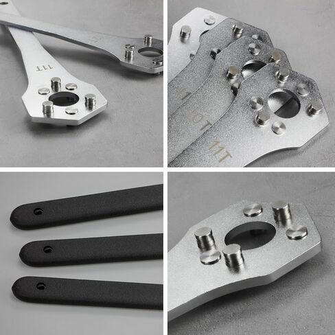 All-New Upgrade Bike Cassette Wrench for 10T/11T Sprocket, Bearing Steel + Ni-Cr Plating Super Hard Professional Safer and More Efficient Cassette Wrench Tool with Rubber Grip for MTB Road Bike in Saudi Arabia