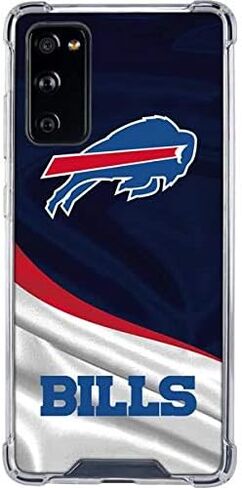 حافظة هاتف Skinit الشفافة متوافقة مع هاتف Galaxy S20 FE - تصميم NFL Buffalo Bills المرخص رسميًا in Saudi Arabia