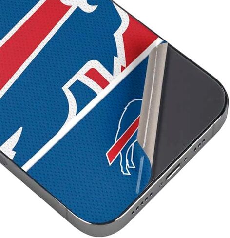 غلاف هاتف Skinit متوافق مع iPhone 16e - تصميم مموه مرخص رسميًا من NFL Buffalo Bills in Saudi Arabia